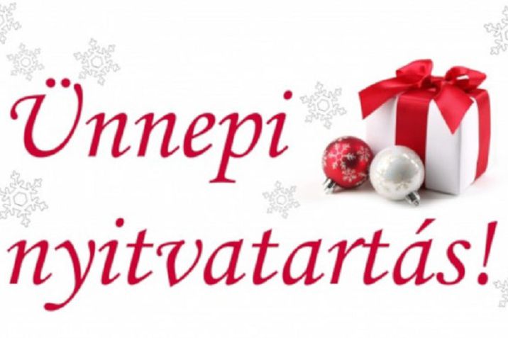 nyitvatartás